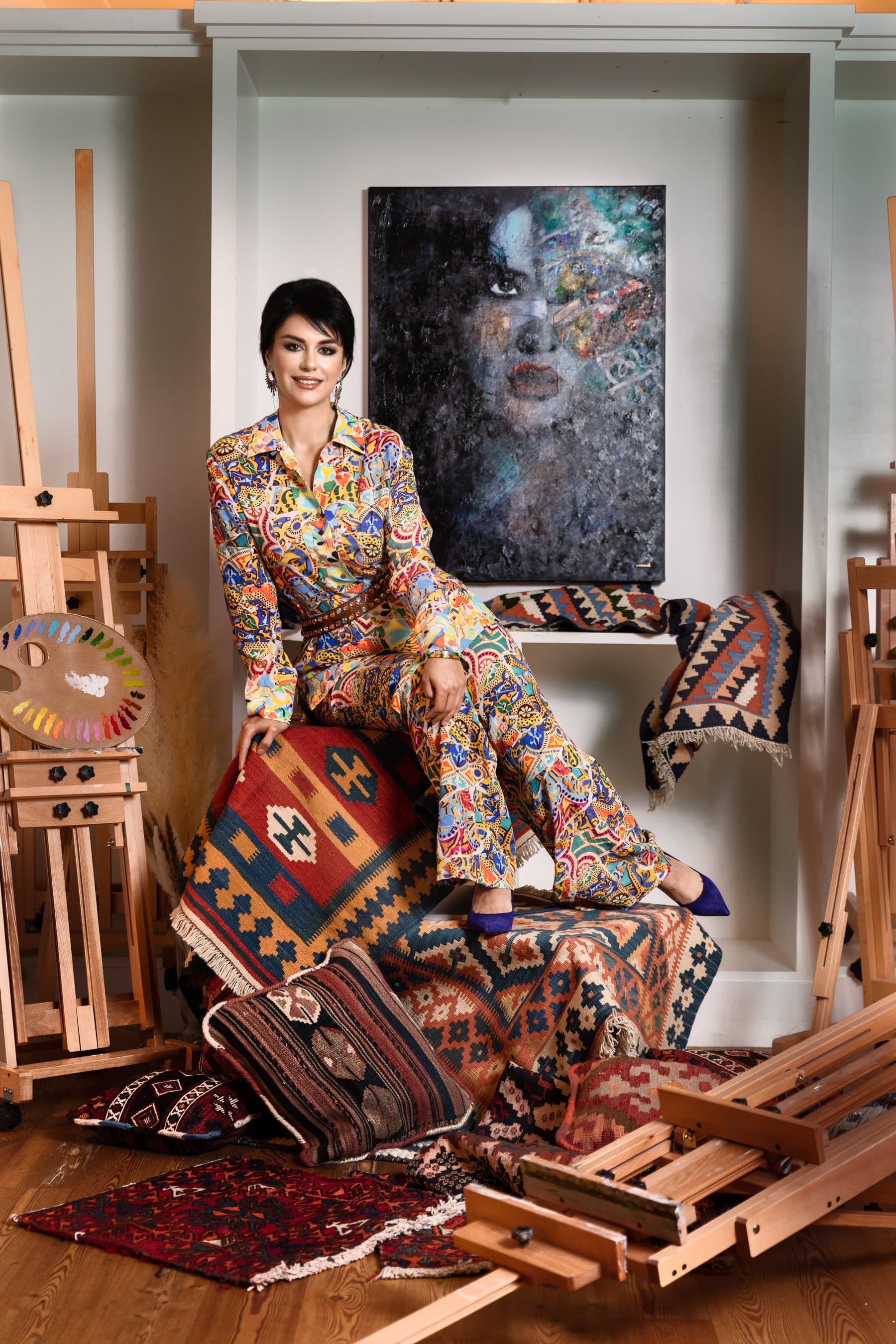 Mona Niko in her studio